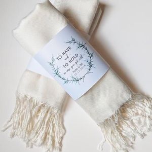 10 White Pashmina Shawls